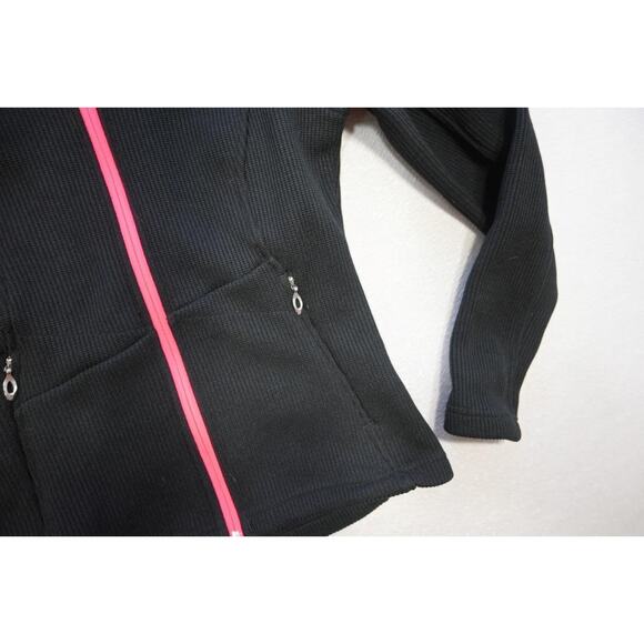 Spyder Core Sweater Full Zip Black Fleece Stretch Womens Size Small - Picture 2 of 6